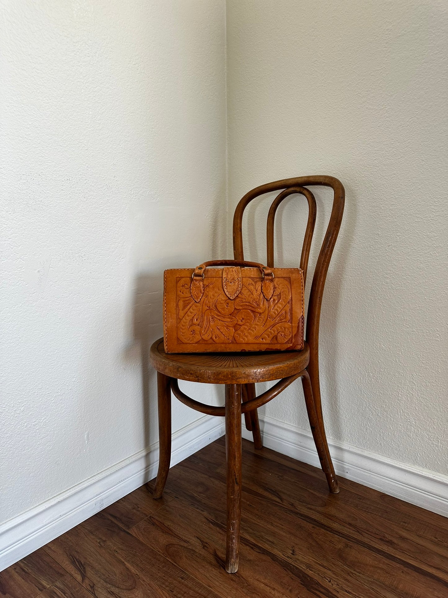 Vintage Leather Embossed Bag