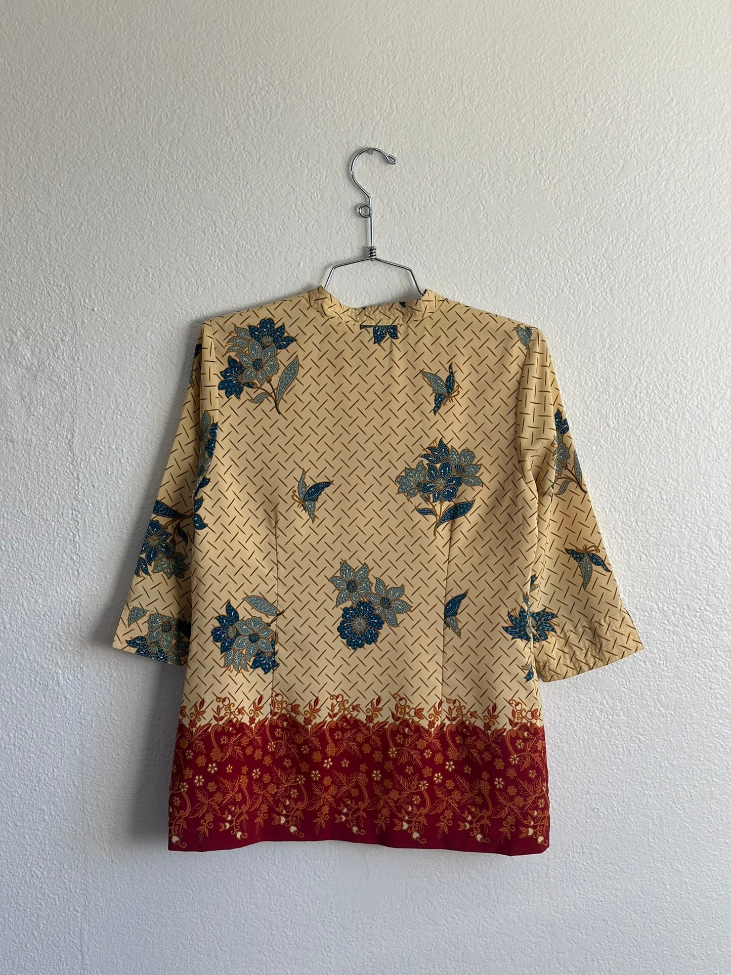 Tan Flower Blouse