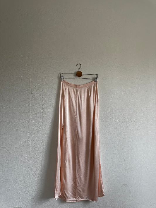 Rose Satin Skirt