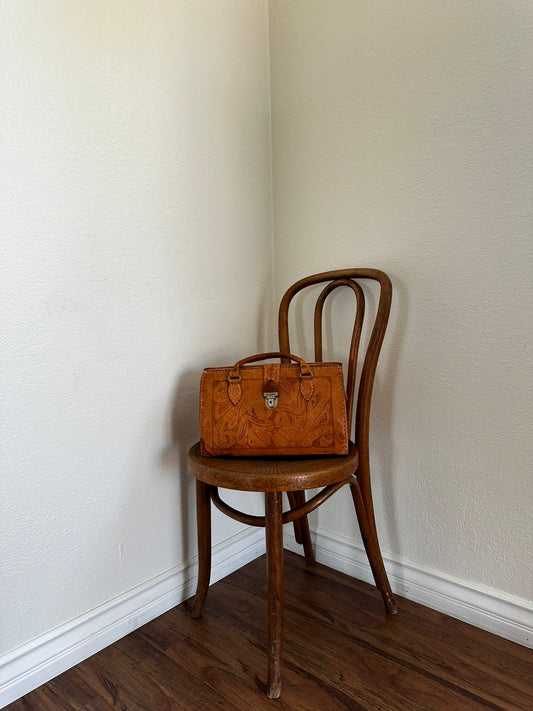 Vintage Leather Embossed Bag